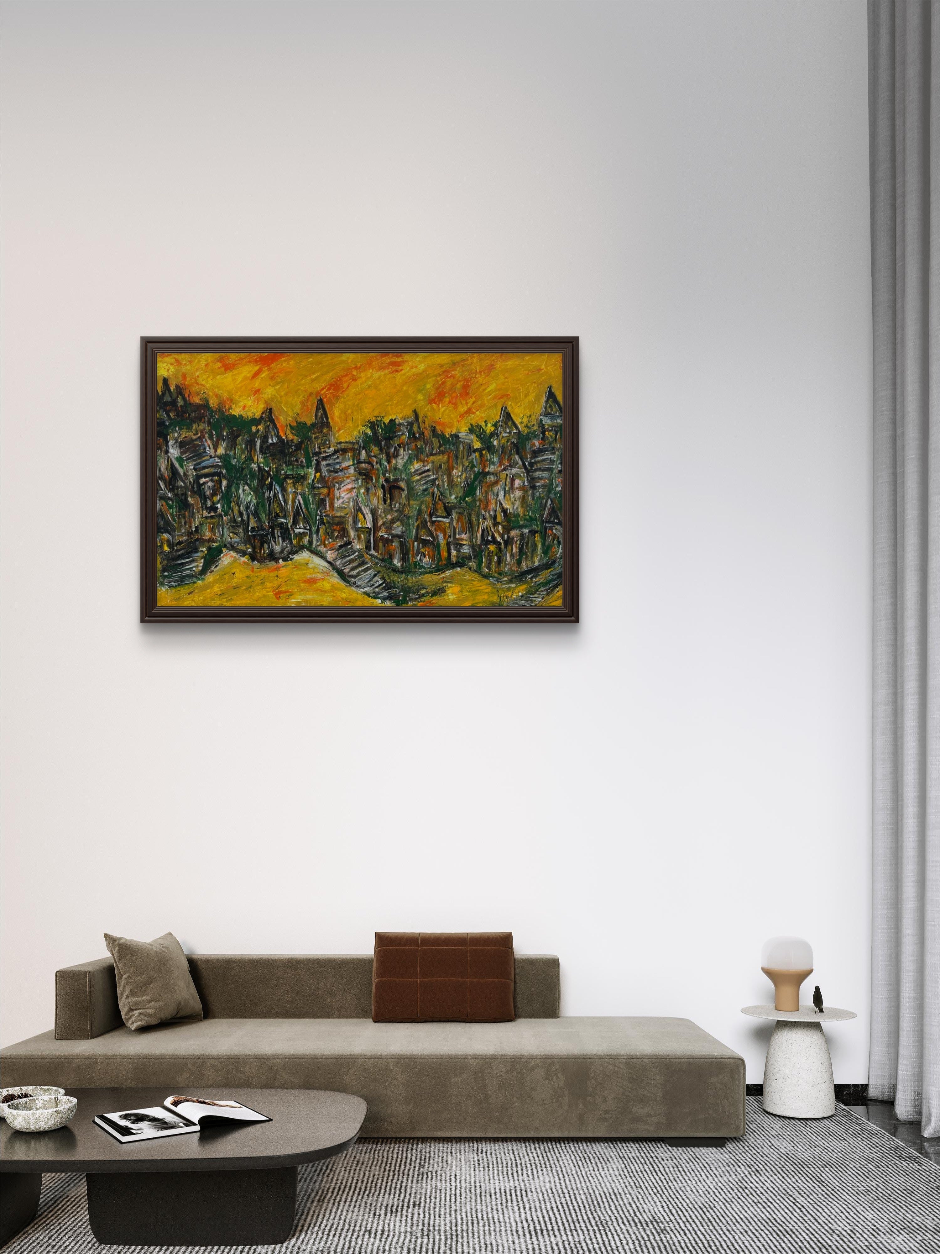 Golden Horizon Painting